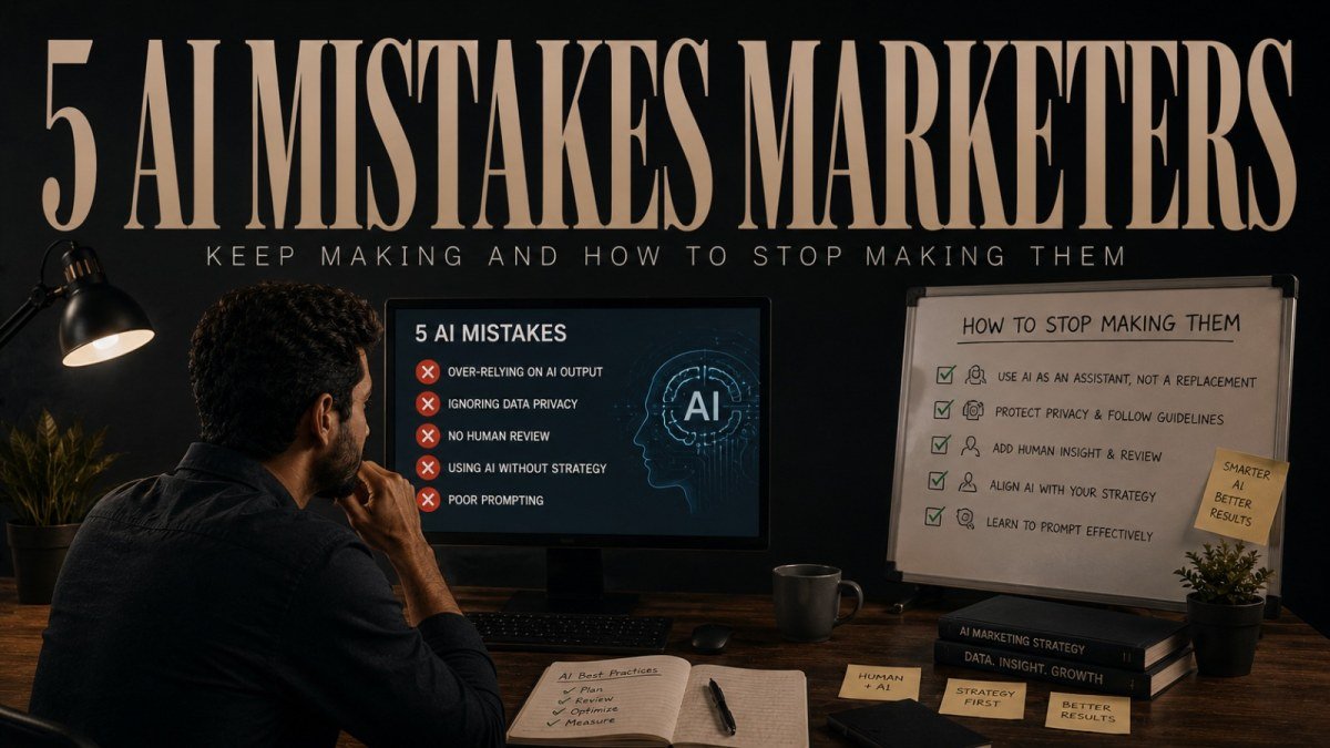 5 AI Mistakes Marketers Keep Making and How to Stop Making Them